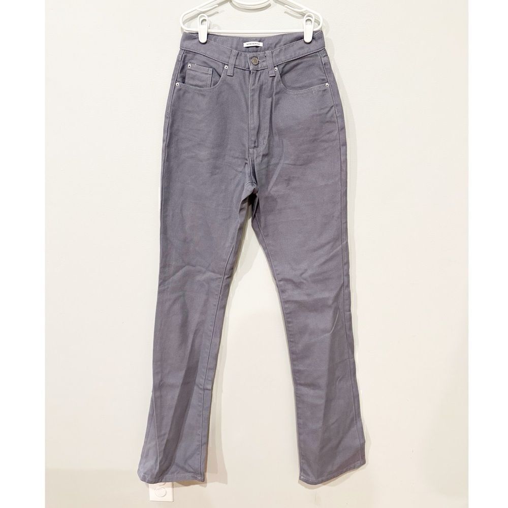WeWoreWhat baby bootcut jeans grey blue - Picture 3 of 5